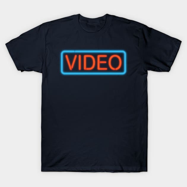 Neon Video T-Shirt by MondoDellamorto